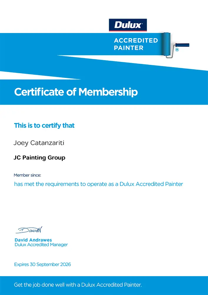 Certificate of Membership (Dulux)